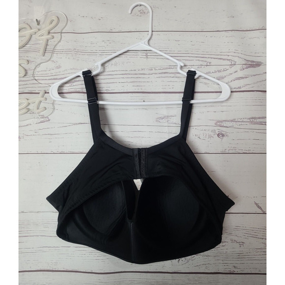 Cacique Black Full Coverage Adjustable Straps Underwire T-Shirt Bra Size 46C - Picture 2 of 3